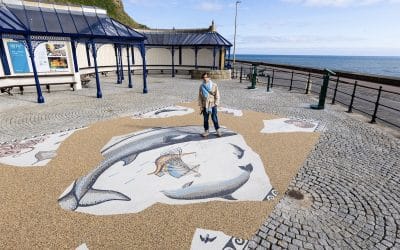 Jeremy Deller Unveils Roman Style Mosaic At Scarborough Coastal Art Trail – Sue Hubbard