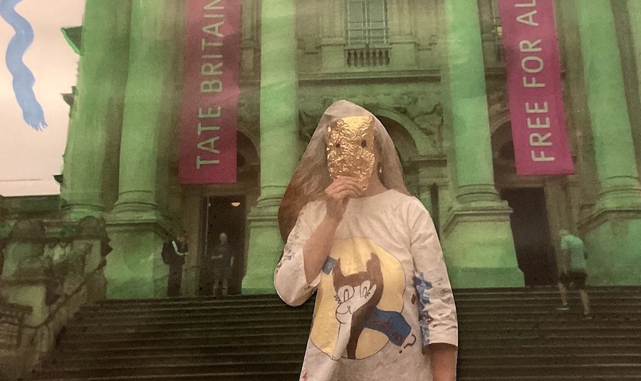 Corrina Eastwood (co-curator of the display), Delaine Le Bas and Dan Turner