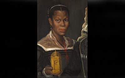 Annibale Carracci Baroque Portrait Of Elegantly Dressed African Woman Discovered