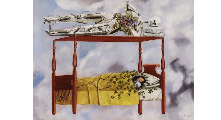 Frida Kahlo, El sueño (La cama)