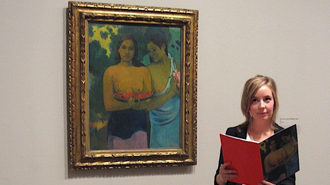 Gauguin Painting Attacked By Lunatic In Washington