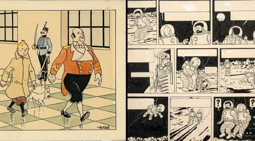 Why Tintin illustrations by Politically Controversial Hergé Break the £1m Mark