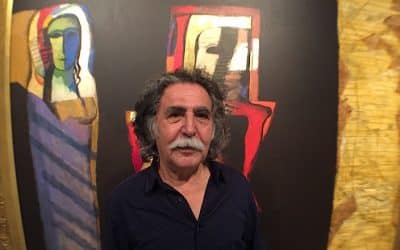 Dia Al Azzawi Conflict And Humanitarian Crisis Starkly Depicted In Paint