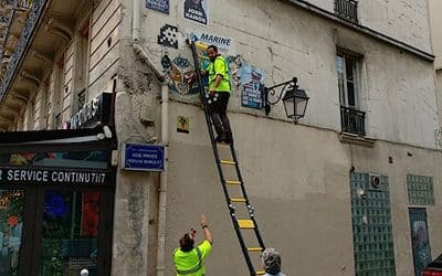 Invader Mosaics Targeted By Paris Art Thieves Dressed As City Workers