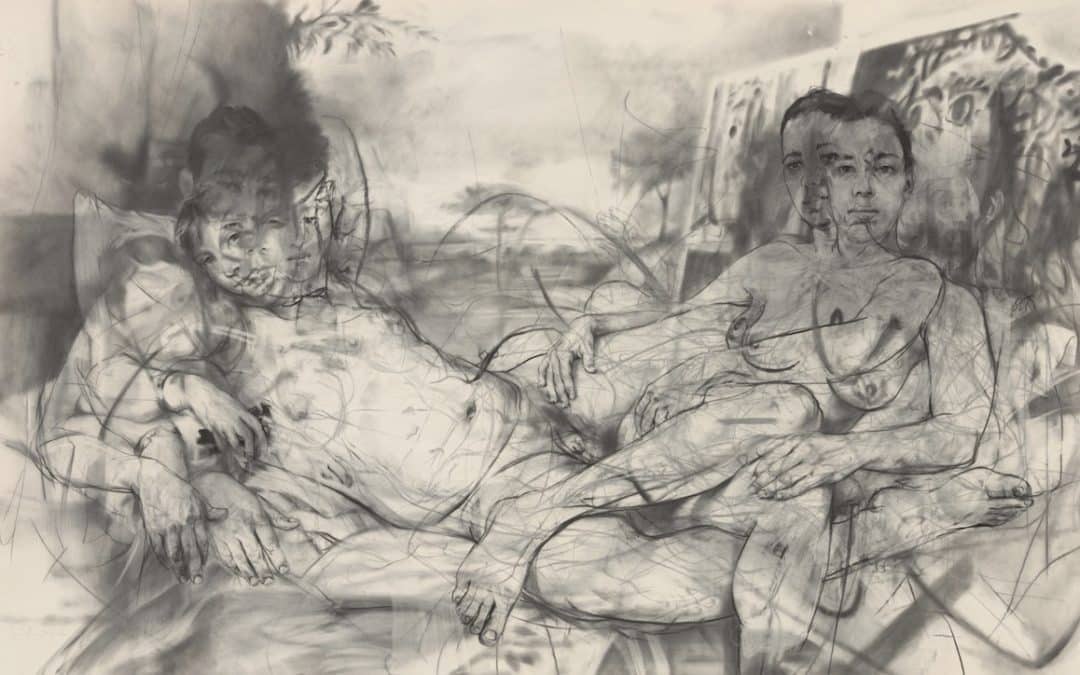 Jenny Saville’s Charcoal Drawing Mirror Achieves £2.1 Million at Sotheby’s