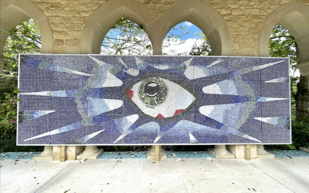 John Lennon’s Psychedelic Eye  Swimming Pool Mosaic Auctioned
