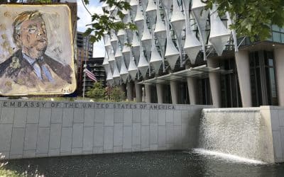 Dan Llywelyn Hall:  How I Trumped Banksy At London’s New US Embassy