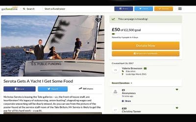 Sir Nicholas Serota Yacht-Gate Controversy Gets Crowdfunding Spoof Page
