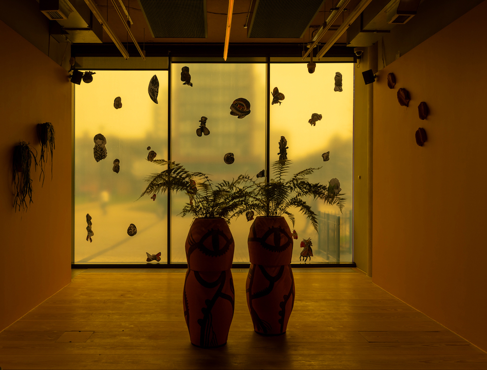 Installation view of Lucía Pizzani ‘Faunal Succession’, Focal Point Gallery, Southend-on-Sea, 2026. Photo: Anna Lukala