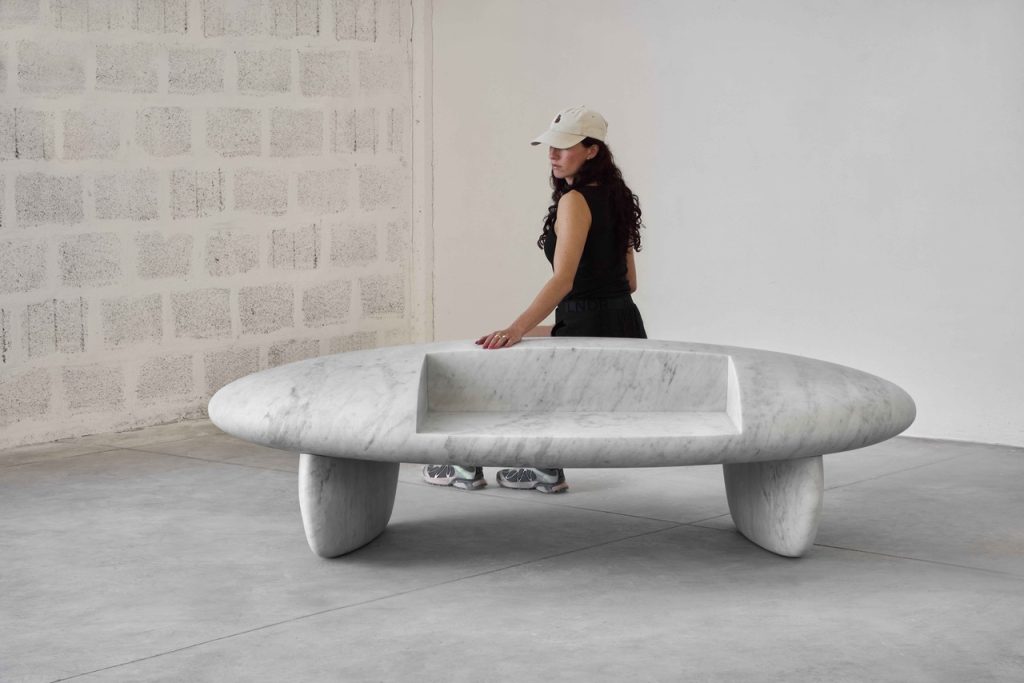 David Worthington Sculptural Stone Benches 2026 20 Gresham Street London © DavidWorthington