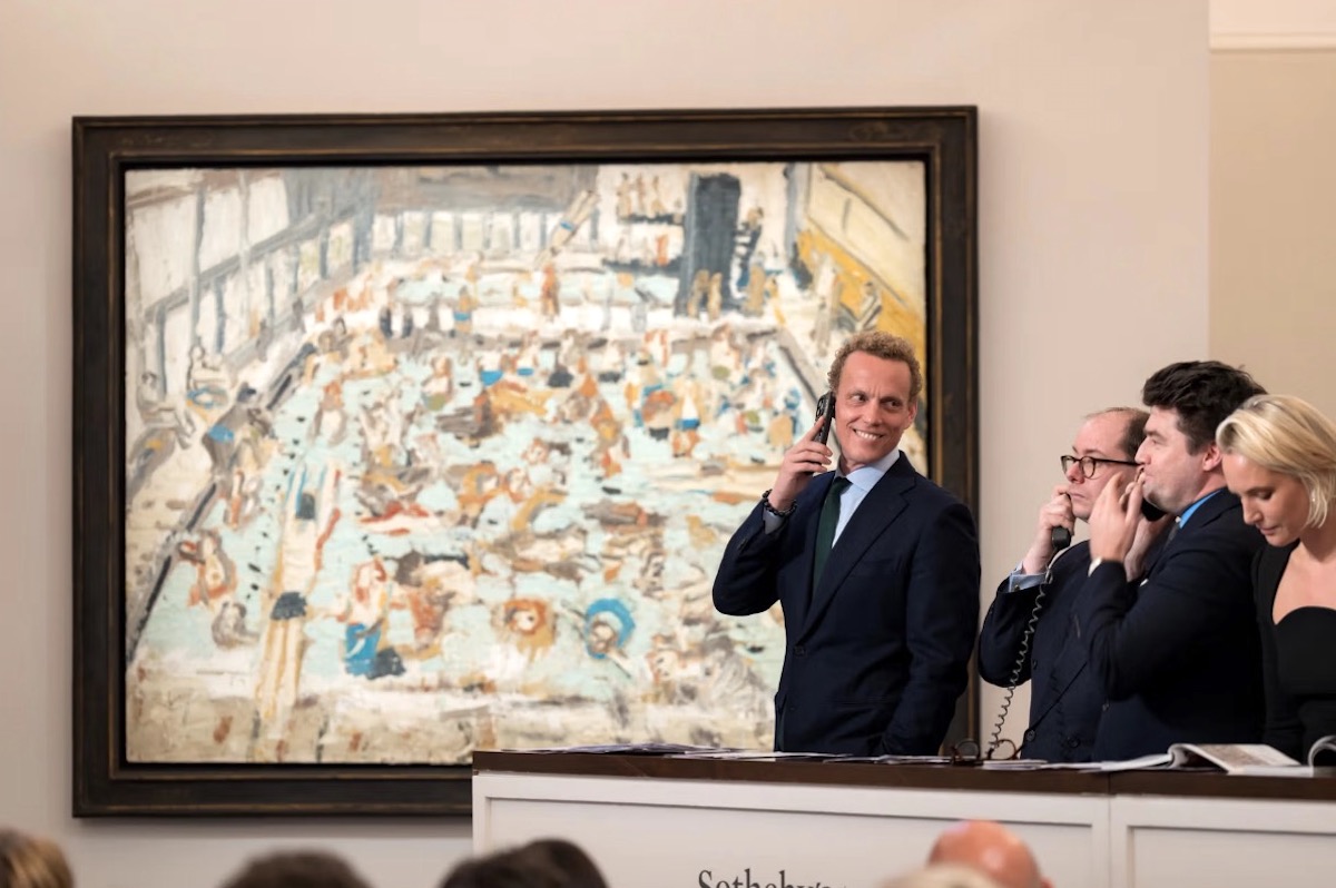  Leon Kossoff's Children's Swimming Pool, Autumn Afternoon (1971)Courtesy of Sotheby's