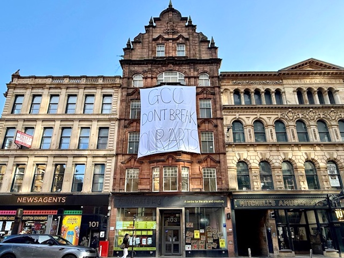 Protester in Glasgow last Friday