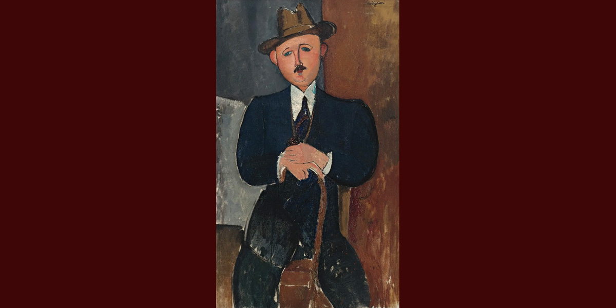 Modigliani Man with cane