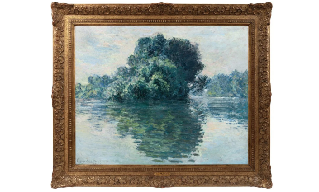 Claude Monet, Les Îles de Port-Villez (c. 1883). Photo courtesy Sotheby’s Paris.