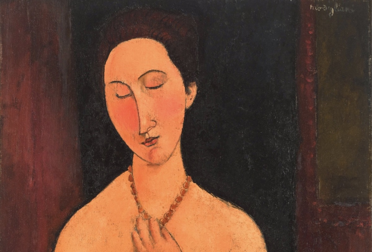 Amadeo Modigliani, Nu assis au collier (1917-18) Photo: courtesy of Sotheby's.