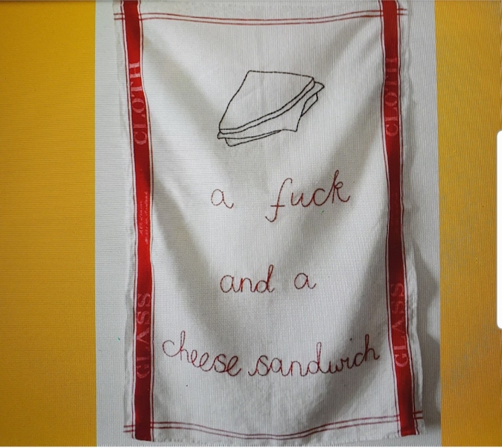 A fuck and a cheese sandwich by @juliamaddison