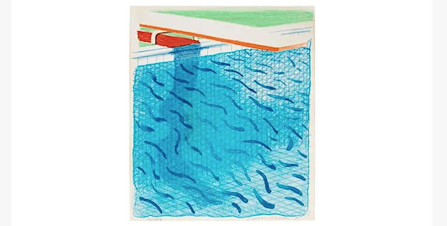 Signed David Hockney Print Found in Charity Shop Book Sells £41,000
