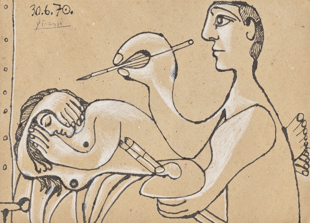 PABLO PICASSO (1881-1973)Le Peintre et son modèle 