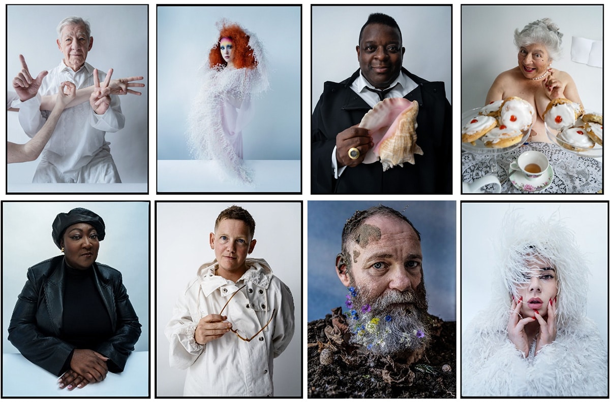 1. Ian McKellen, Love, London, 2023; Chappell Roan, Fashion: Chanel Haute Couture, New York City, 2025; Isaac Julien and Queen Conch Shell, London, 2023; Miriam Margolyes, Clapham Cream Teas, London, 2023