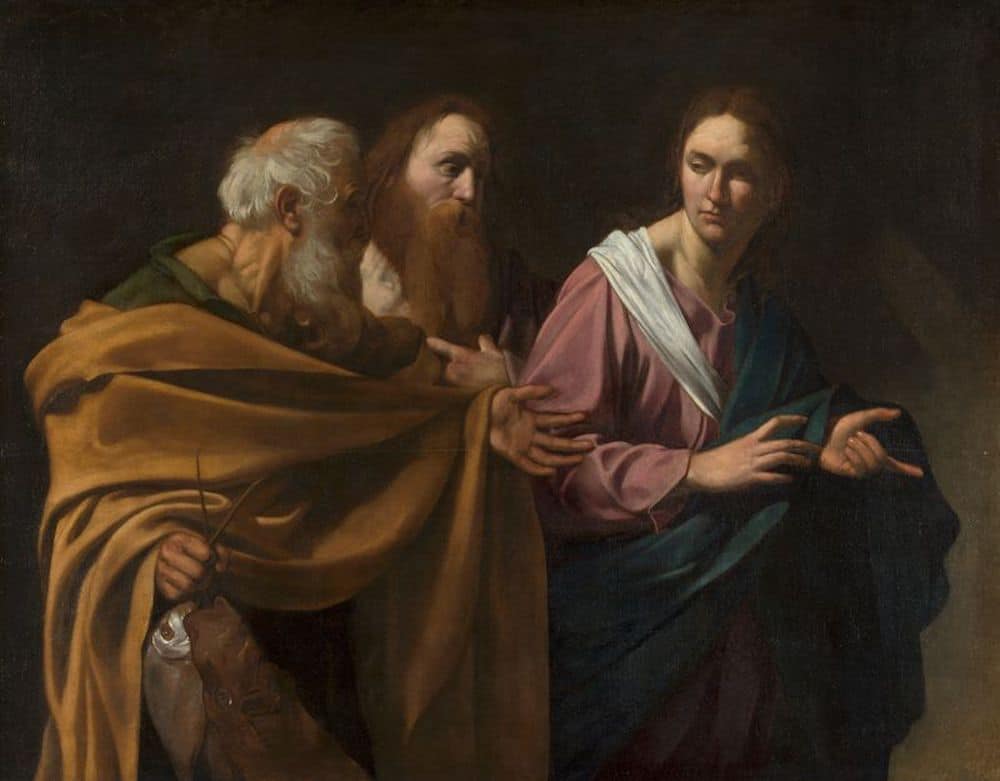  Caravaggio, The Calling of Saints Peter and Andrew, c.1602–4