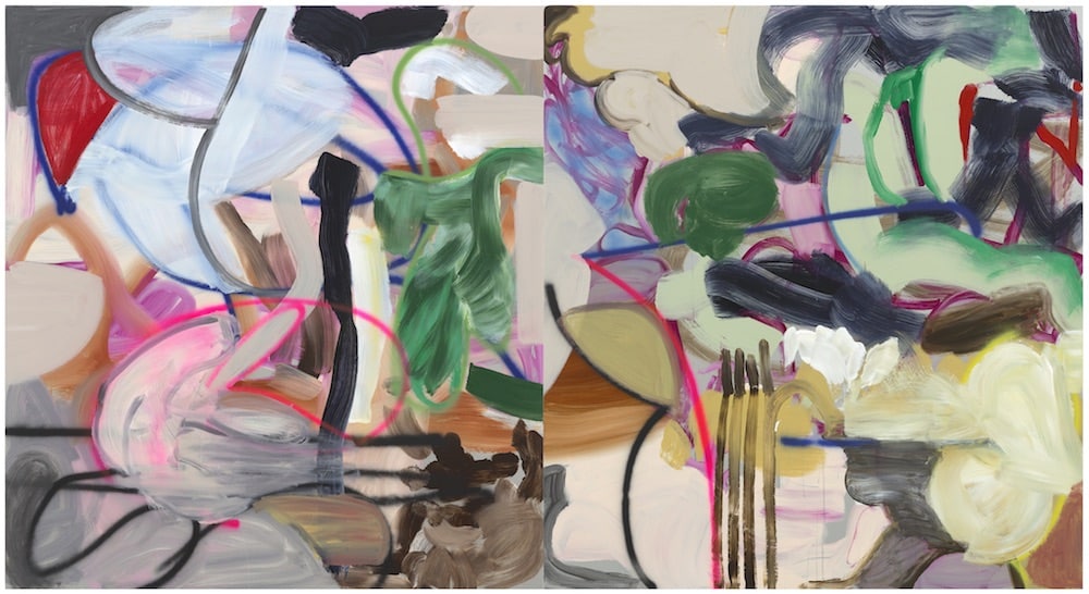 Liliane TomaskoA tangle of shifts in a jungle of shapes, 2024 Acrylic and acrylic spray on aluminum