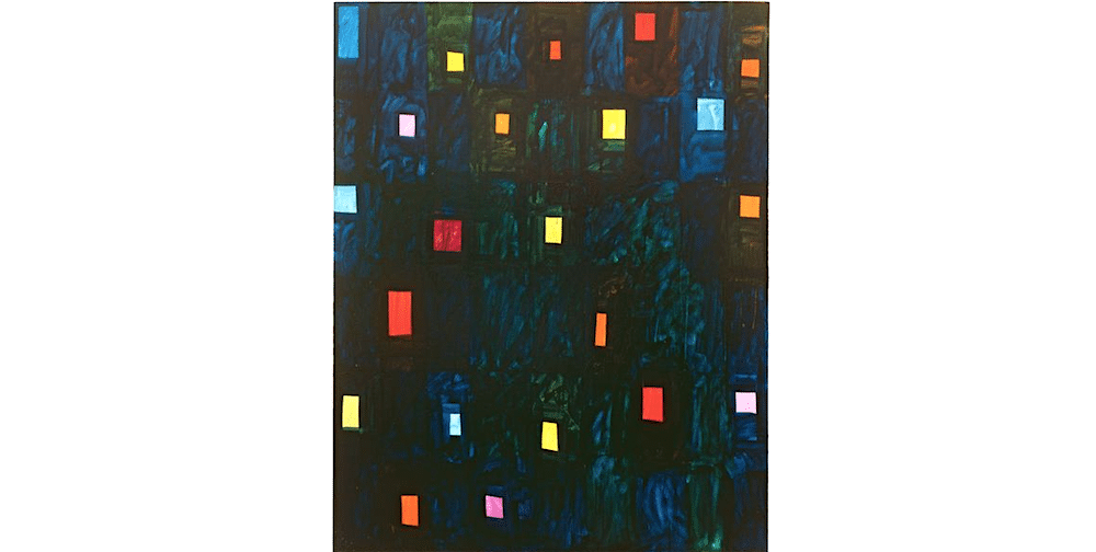 MARY HEILMANNNeo Noir1998Oil and acrylic on canvas190.8 x 153 cm / 75 1/8 x 60 1/4 in