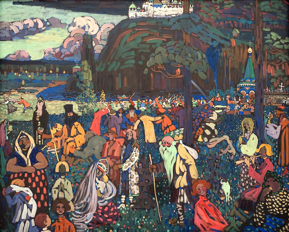 Kandinsky Colorful LifeDas bunte Leben1907 Divisionism Tempera on canvas