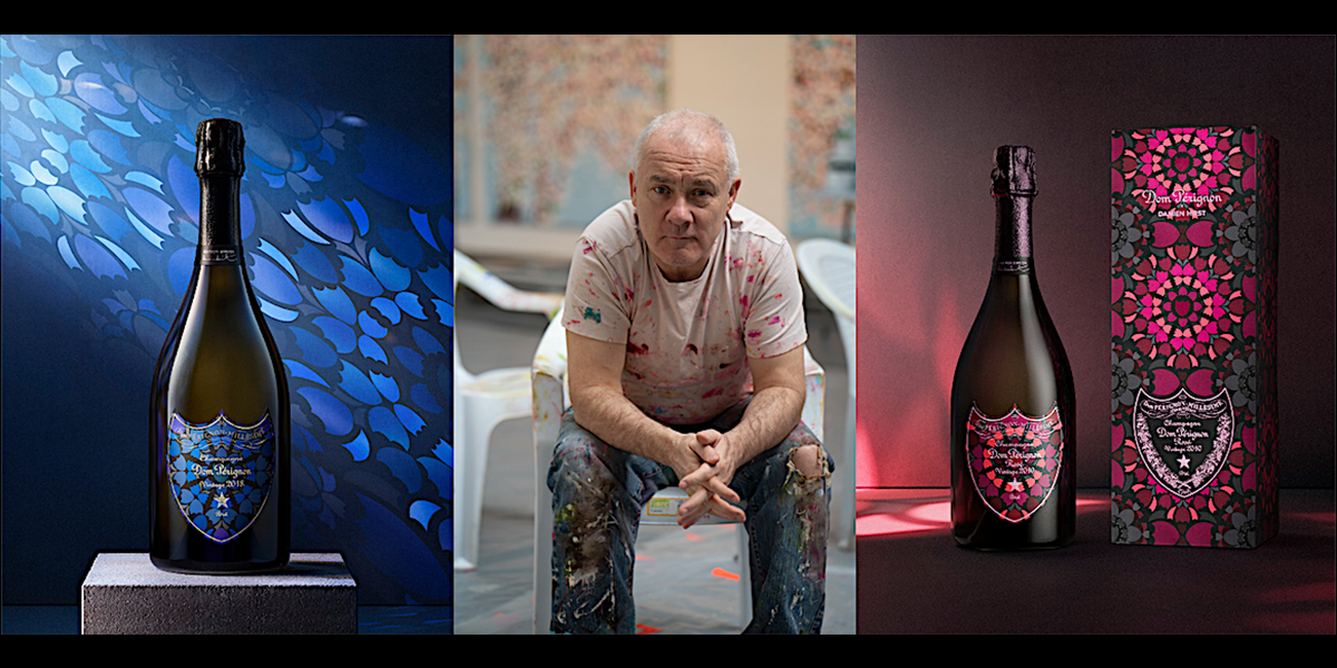 Damien Hirst Creates Limited Edition Dom Pérignon Label Evoking The Spirit Of The 90s