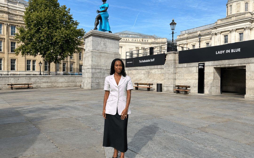 Tschabalala Self Unveils Lady In Blue On Trafalgar Square’s Fourth Plinth