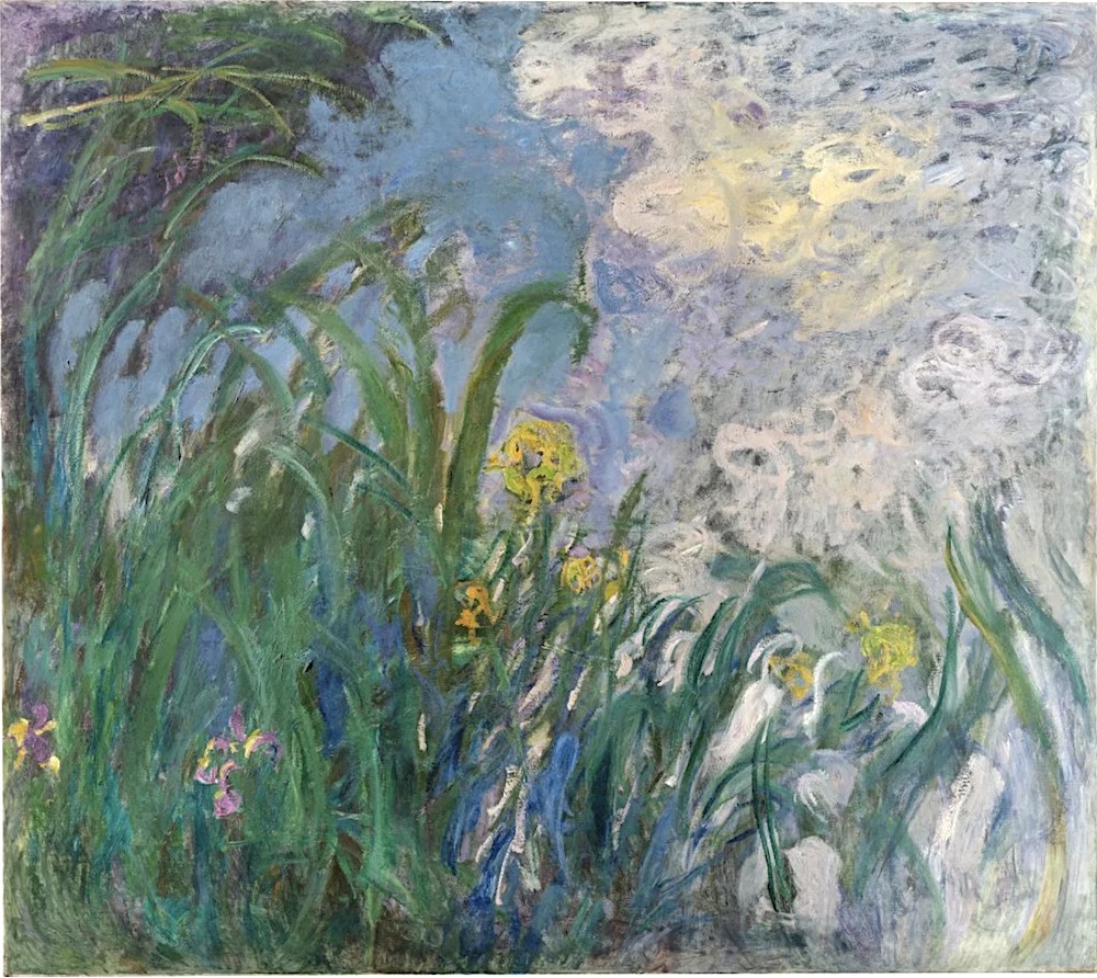 Claude Monet, Iris (1924–25). Photo: © Damien Perronnet, Blok Design Group & Art Digital Studio, Sotheby’s.