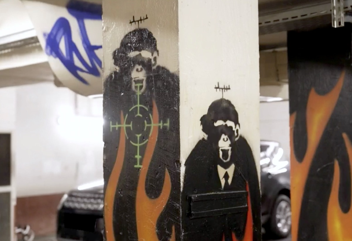 Banksy Swiss emabssy