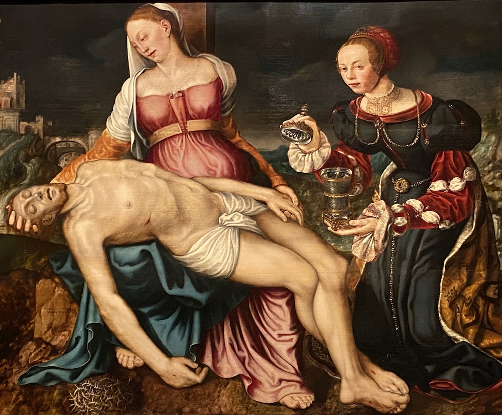 Mechtelt van Lichtenberg toe Boecop's Pieta with Mary Magdalene (1546