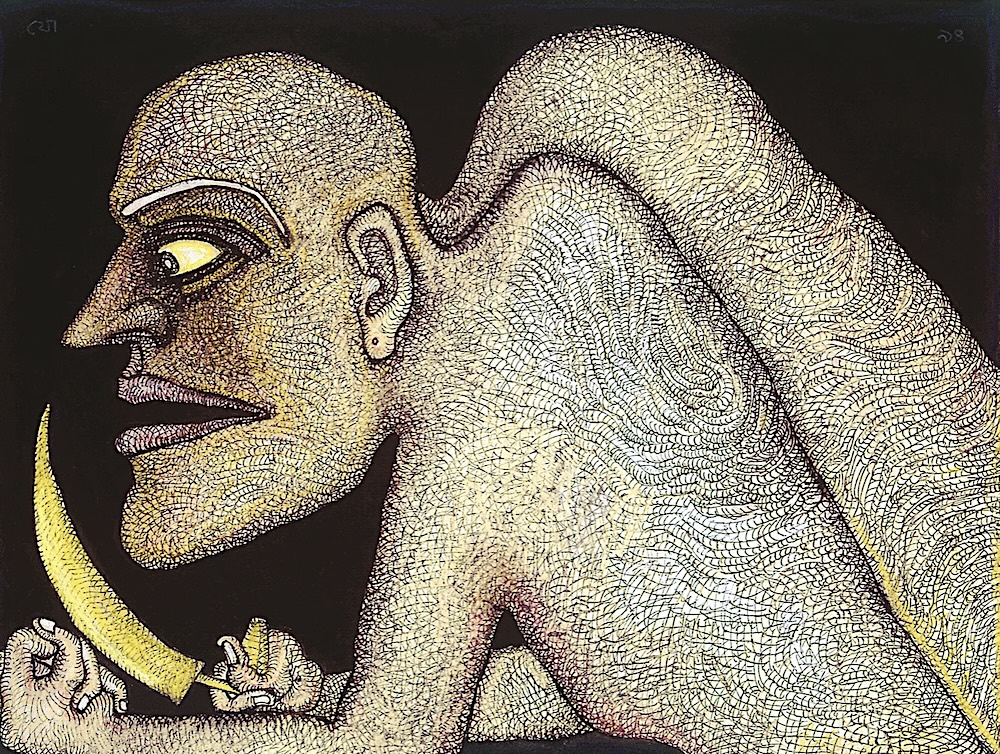 Jogen Chowdhury 1 of 2About the workProvenanceThis is one of the signed limited edition cross hatch giclee on german hahnemuhle paperMaterialsGiclee on Hahnemuhle German Etching PaperSize11 × 14 in | 27.9 × 35.6 cmFramed Size13 × 16 in | 33 × 40.6 cmRarityLimited editionMediumPrintConditionPerfectSignatureHand-signed by artist, Bottom right cornerCertificate of authenticityIncluded (one issued by gallery; one issued by authorized authenticating body)Publisherjogenchowdhury.netJCJCJogen ChowdhuryIndian, b. 1939FollowJogen Chowdhury is acclaimed for his adeptness at blending traditional imagery with contemporary painting, showcasing a seamless integration of urbane sophistication and distinctive Bengali influences. His early works exhibit a strong focus on figuration, a characteristic that remains evident in his current oeuvre. Chowdhury pursued his education at the Government College of Art and Crafts, Kolkata, from 1955–60. He further honed his skills at L’Ecole Nationale Superior des Beaux-Arts, Paris, on a French government scholarship from 1965–67. Notable accolades include the Prix le France de la Jeune Peinture in Paris in 1966 and an award at the Second Biennale of Havana, Cuba, in 1986. In recognition of his artistic contributions, Chowdhury was honored with the Kalidas Sanman by the Government of Madhya Pradesh in 2001.Submitted by Art MagnumCollected by a major museumNational Gallery SingaporeSelected exhibitions2026A Moment In the Monumental, Art Alive Gallery2024Jogen Chowdhury, The Eye WithinSolo Exhibition of Jogen Chowdhury, The Eye WithinView allTEThe Eye Within, Kolkata, DubaiFollowJogen Chowdhury,Yellow Knife, 1994