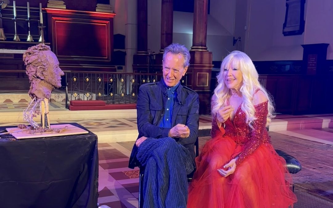 Frances Segelman Sculpts Richard E. Grant Live At The Actors’ Church